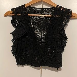 bebe lace crop